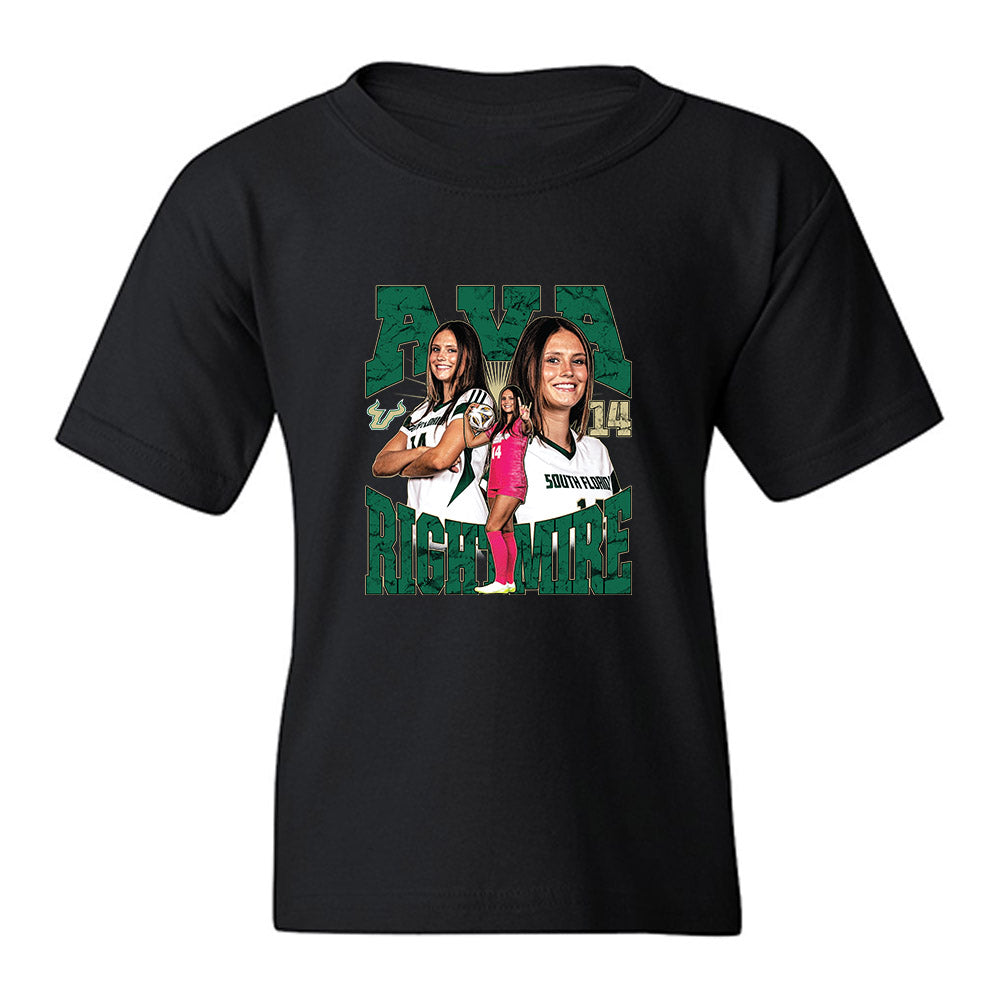 USF - NCAA Women's Soccer : Ava Rightmire - Collage Youth T-Shirt-0