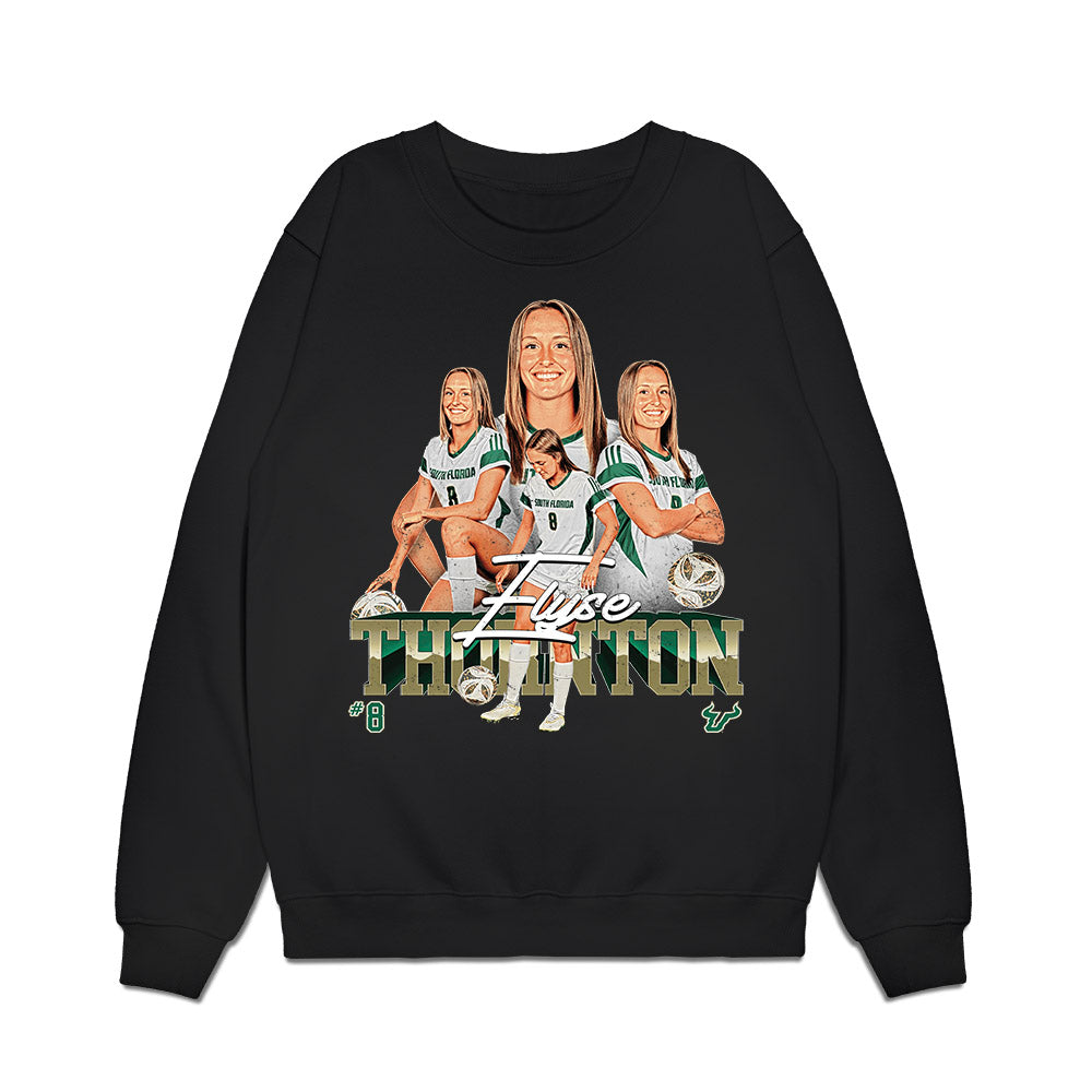 USF - NCAA Women's Soccer : Elyse Thornton - Collage Premium Crewneck Sweatshirt-0