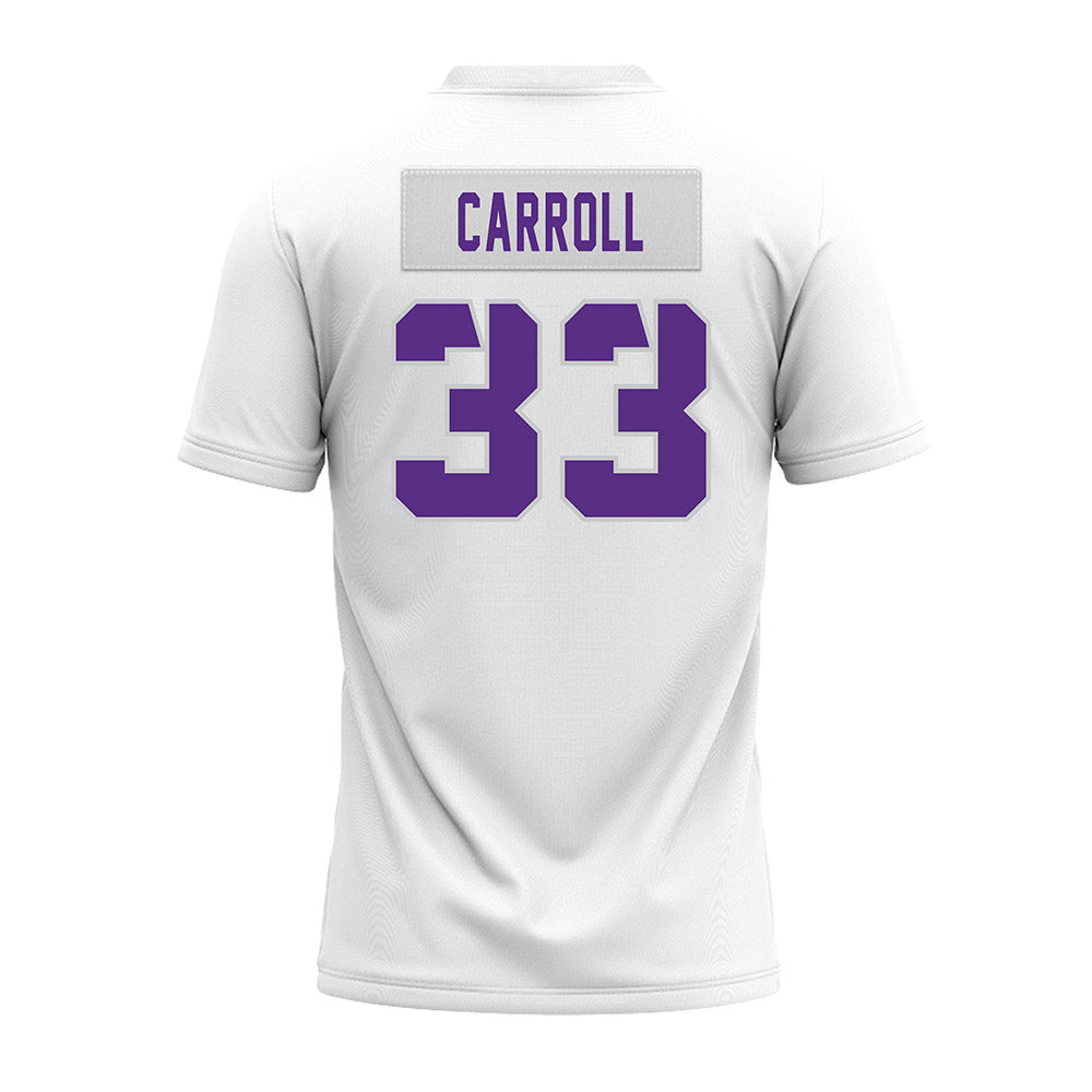 TCU - NCAA Football : Maxwell Carroll - White Premium Football Jersey-1