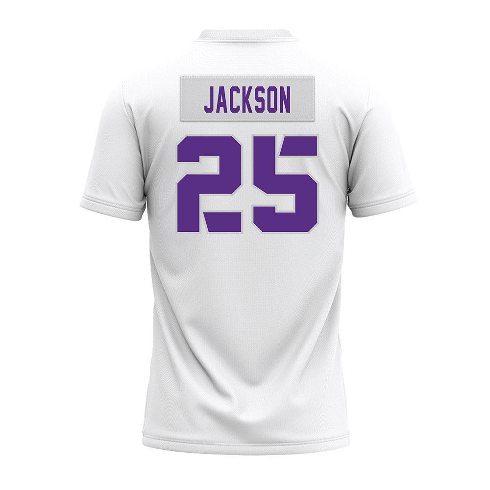 TCU - NCAA Football : Elijah Jackson - White Premium Football Jersey-1