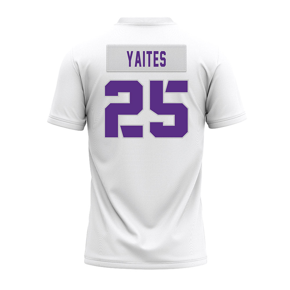 TCU - NCAA Football : Ryan Yaites - White Premium Football Jersey-1