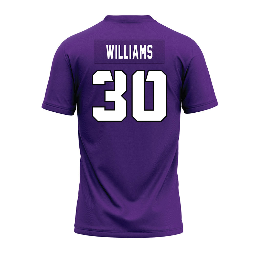 TCU - NCAA Football : Anthony Williams - Purple Premium Football Jersey-1