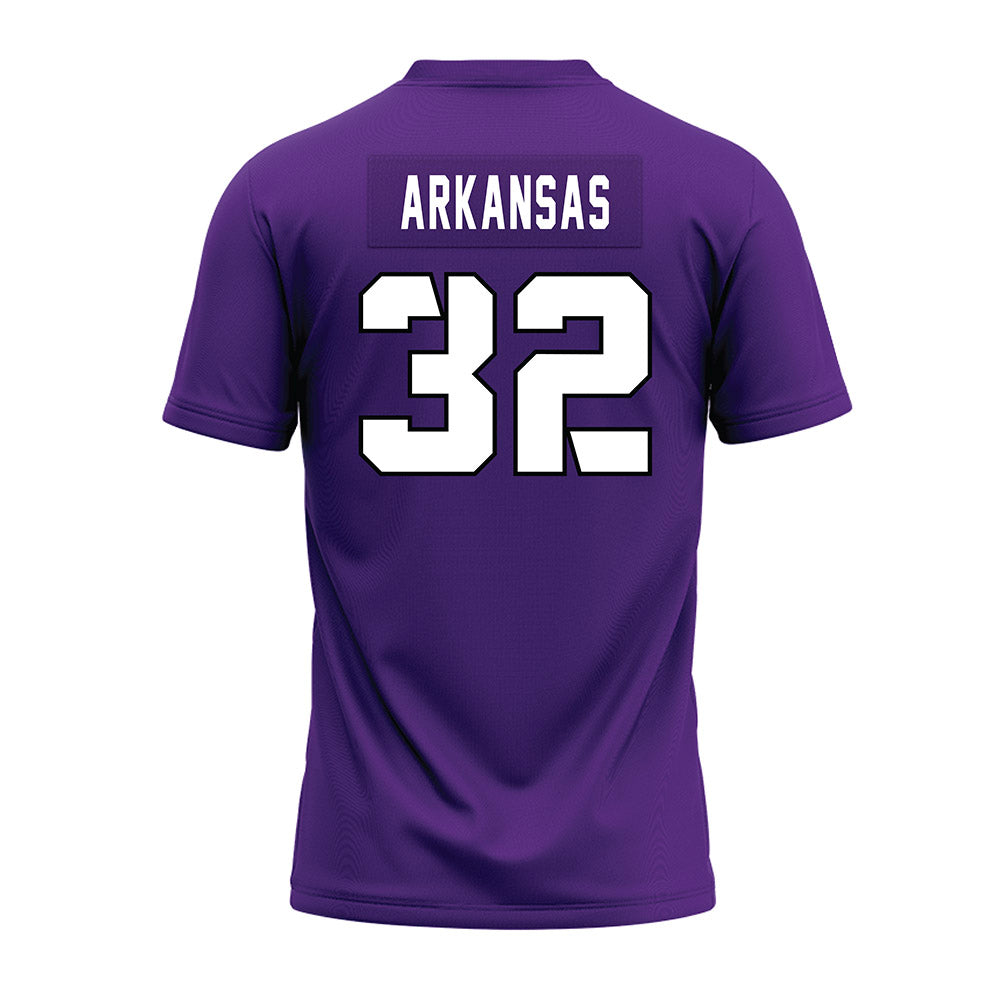 TCU - NCAA Football : Dillon Arkansas - Purple Premium Football Jersey-1