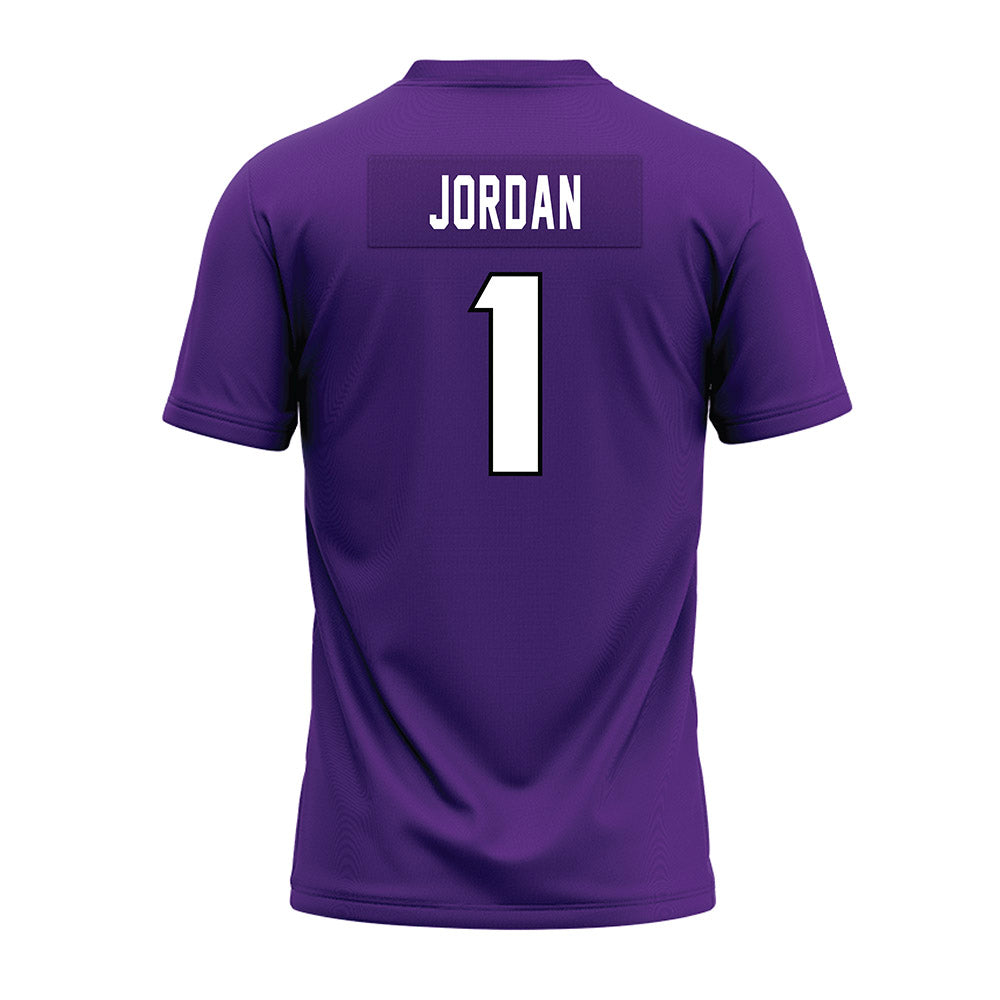 TCU - NCAA Football : Austin Jordan - Purple Premium Football Jersey-1