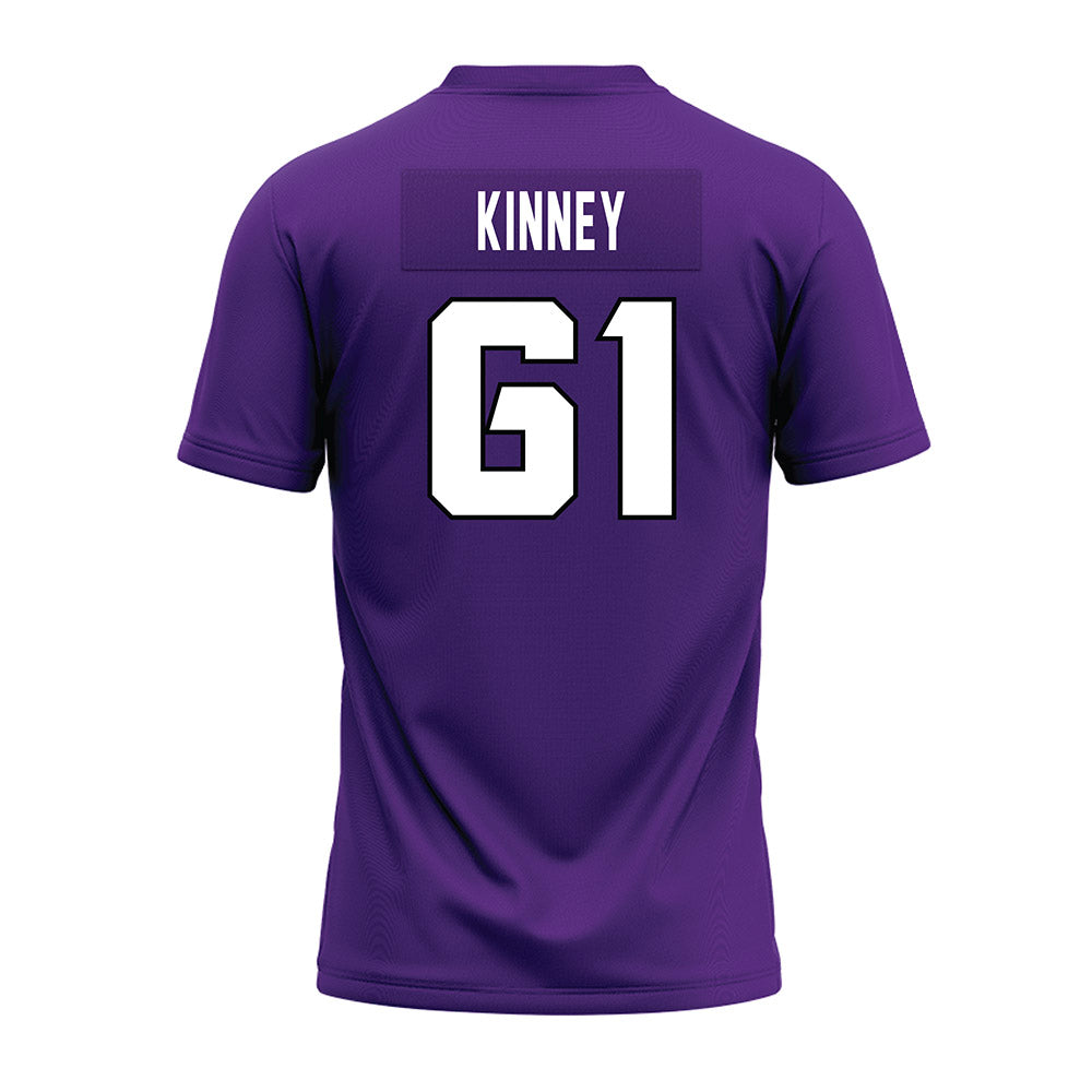 TCU - NCAA Football : Dylan Kinney - Purple Premium Football Jersey-1