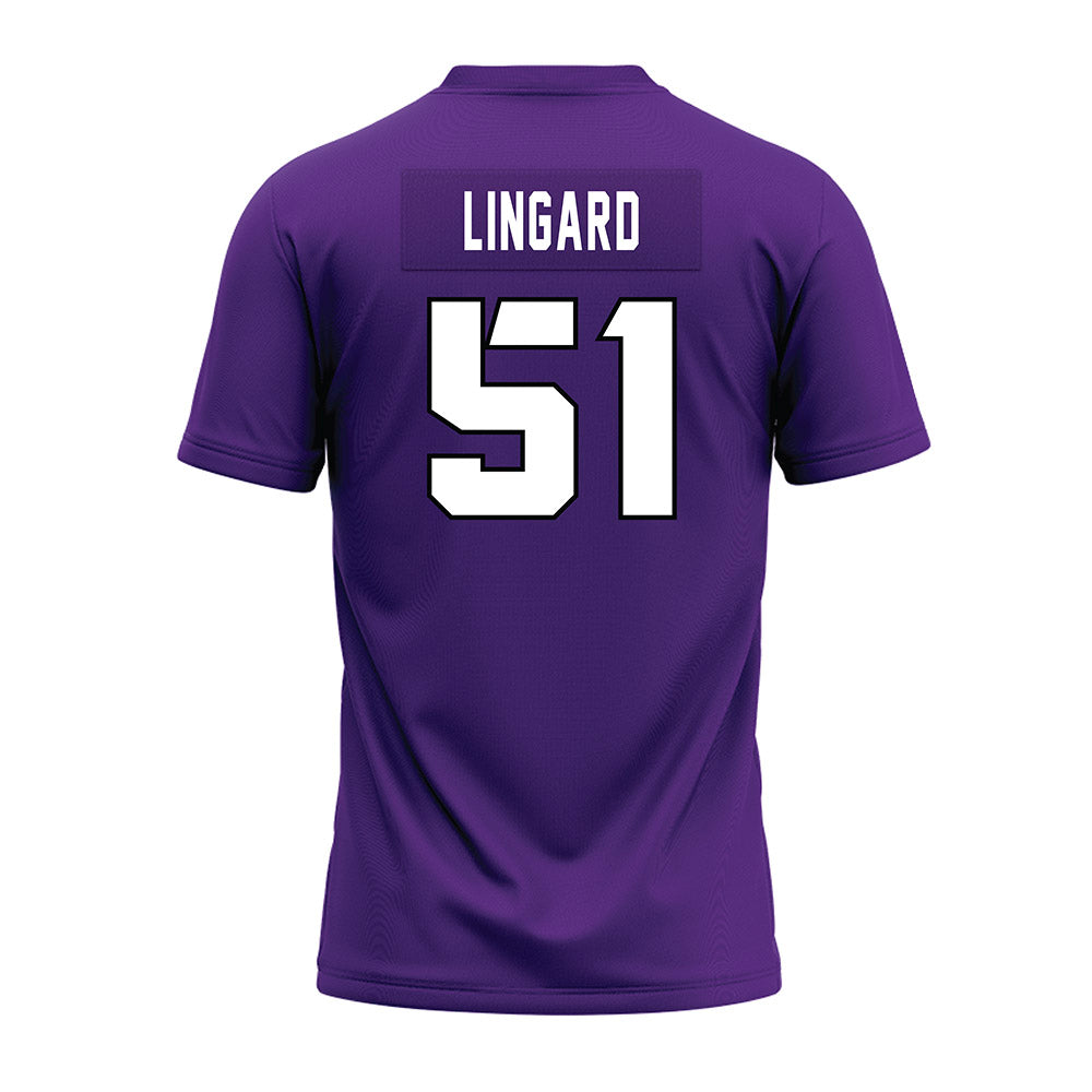 TCU - NCAA Football : Luke Lingard - Purple Premium Football Jersey-1