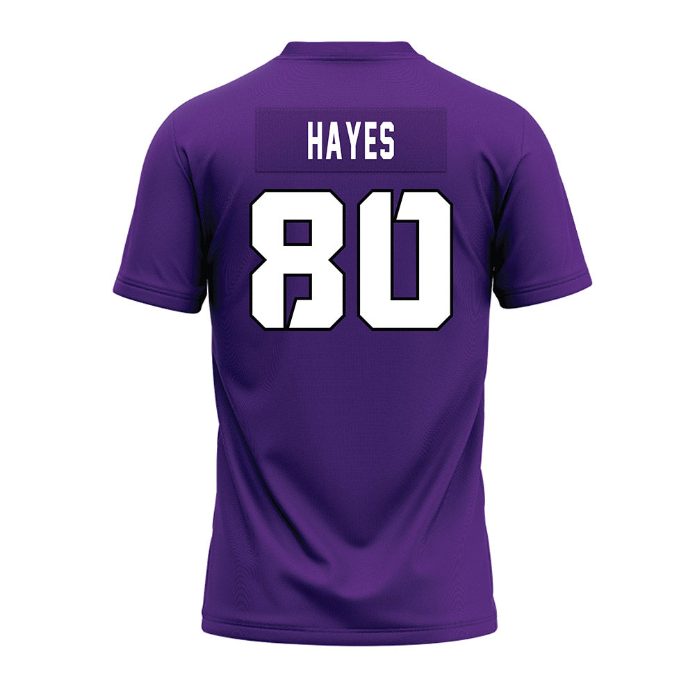 TCU - NCAA Football : Jacobe Hayes - Purple Premium Football Jersey-1
