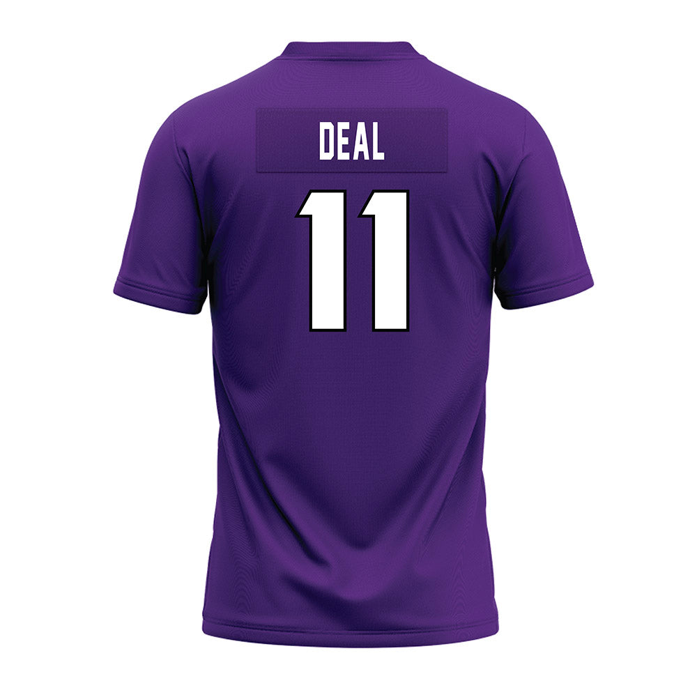 TCU - NCAA Football : Devean Deal - Purple Premium Football Jersey-1