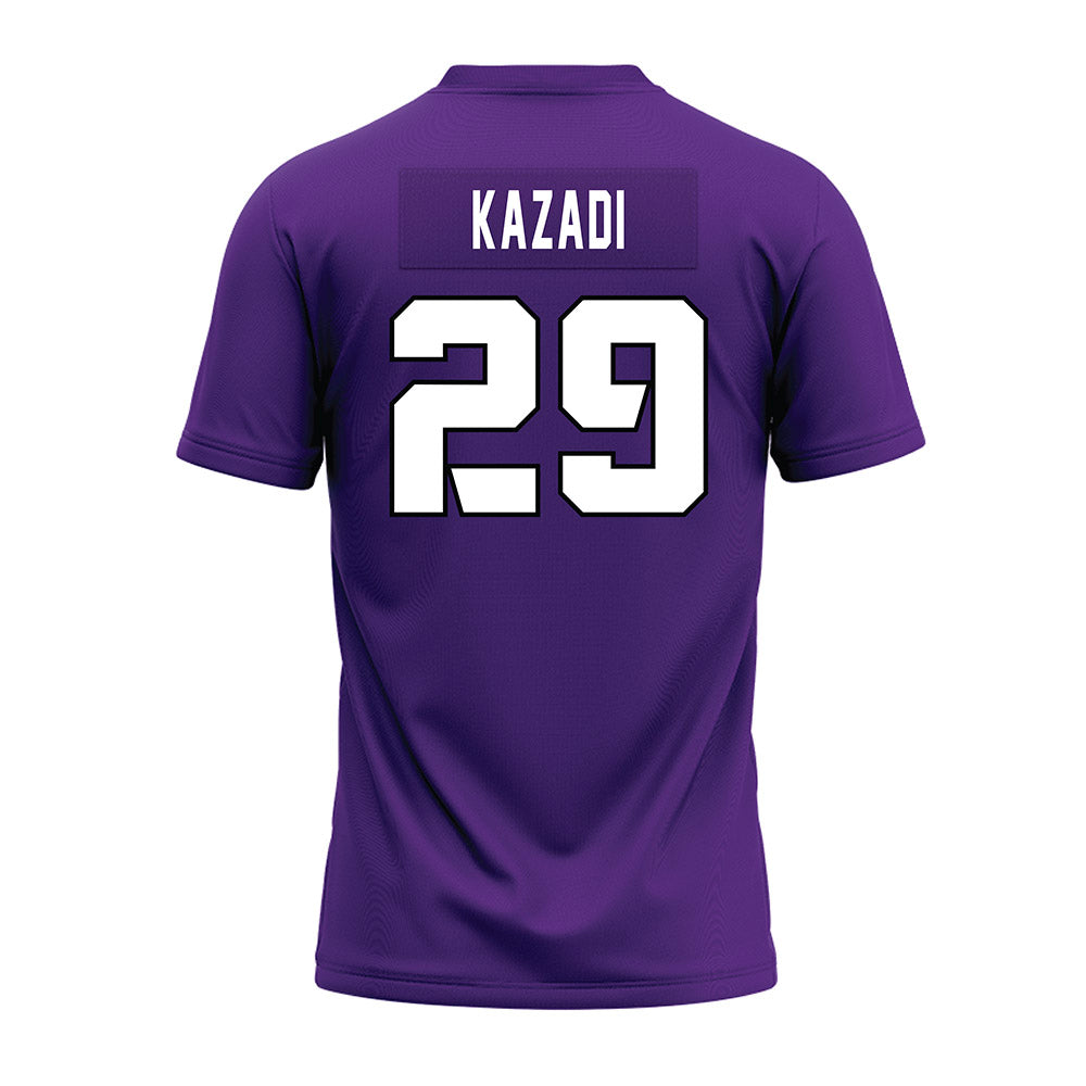 TCU - NCAA Football : Rohon Kazadi - Purple Premium Football Jersey-1
