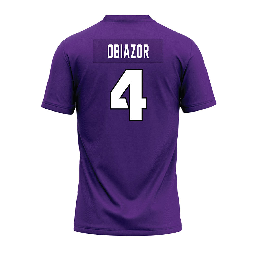 TCU - NCAA Football : Namdi Obiazor - Purple Premium Football Jersey-1