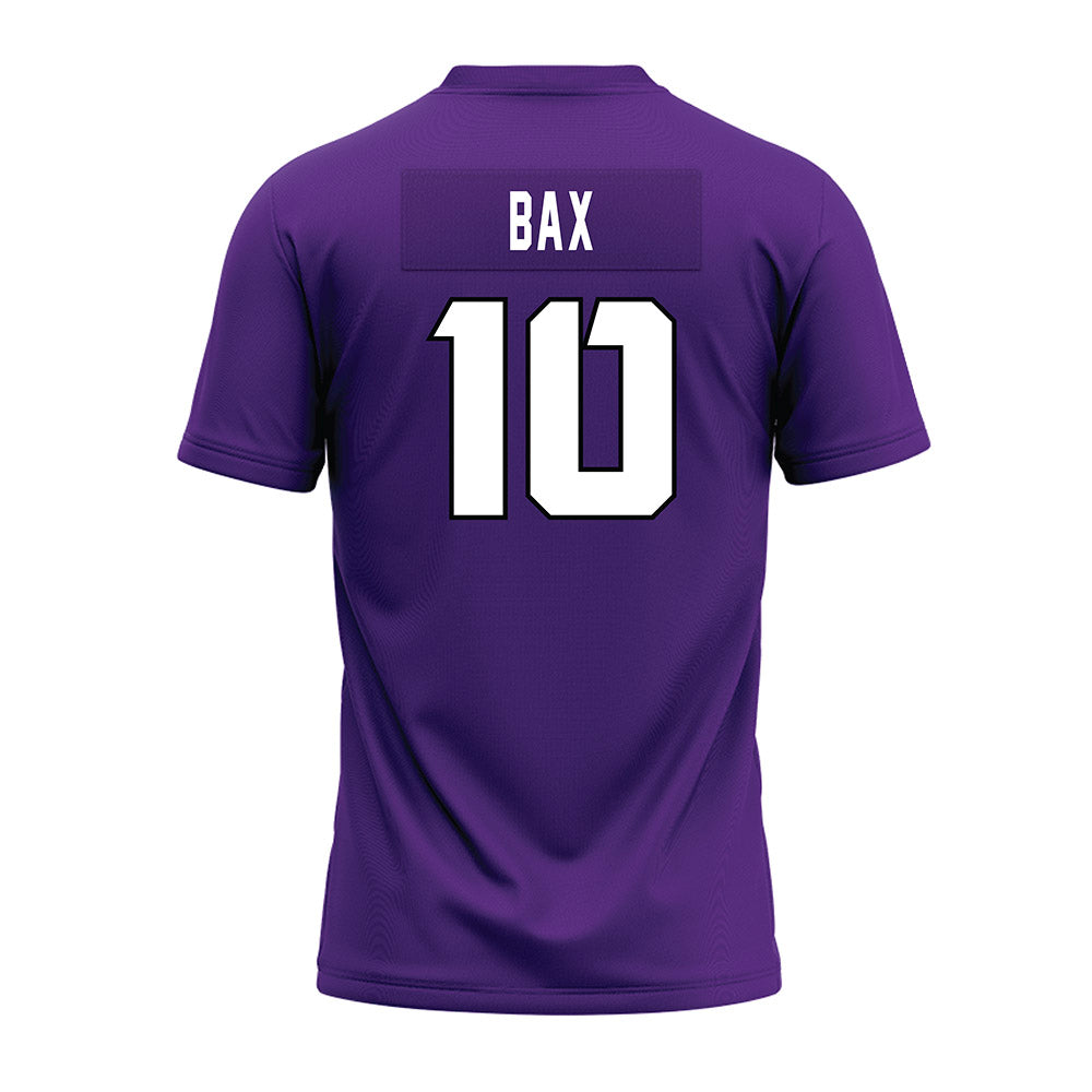 TCU - NCAA Football : Jonathan Bax - Purple Premium Football Jersey-1