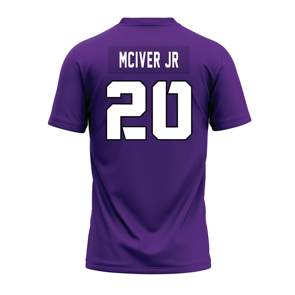 TCU - NCAA Football : Jevon McIver Jr - Purple Premium Football Jersey-1