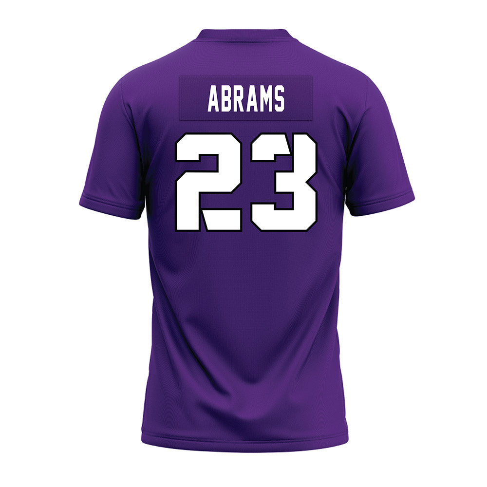 TCU - NCAA Football : Keylan Abrams - Purple Premium Football Jersey-1