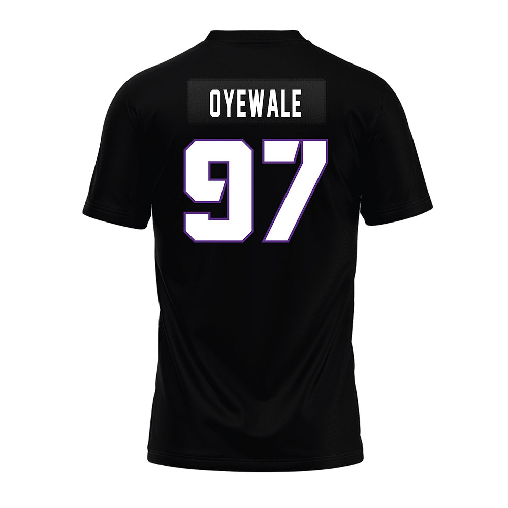 TCU - NCAA Football : Paul Oyewale - Black Premium Football Jersey-1