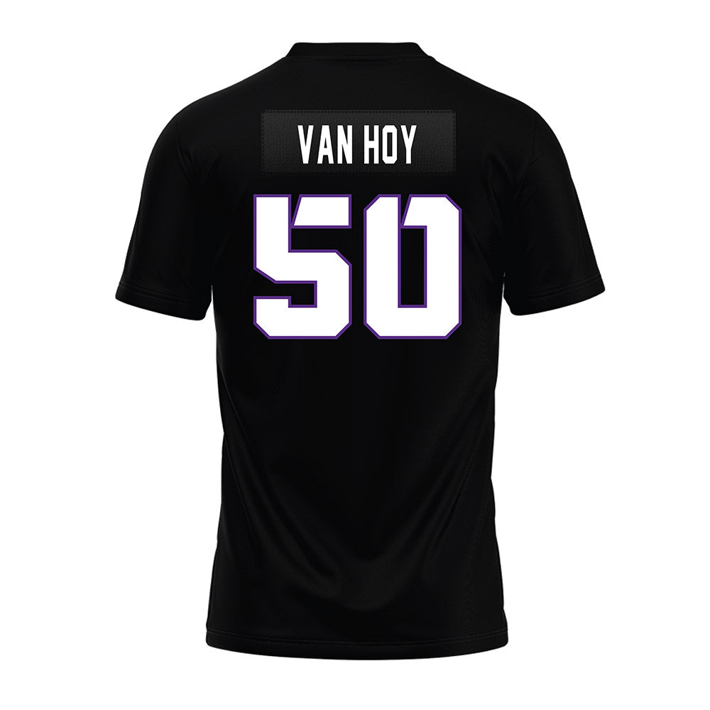 TCU - NCAA Football : Witten Van Hoy - Black Premium Football Jersey-1