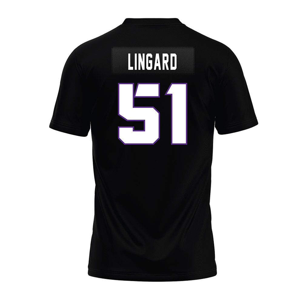 TCU - NCAA Football : Luke Lingard - Black Premium Football Jersey-1