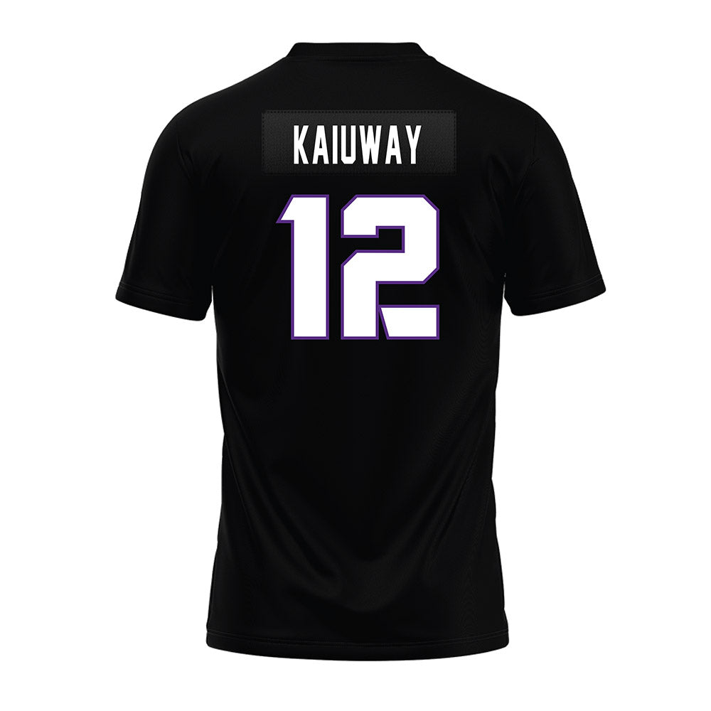 TCU - NCAA Football : Lafayette Kaiuway - Black Premium Football Jersey-1