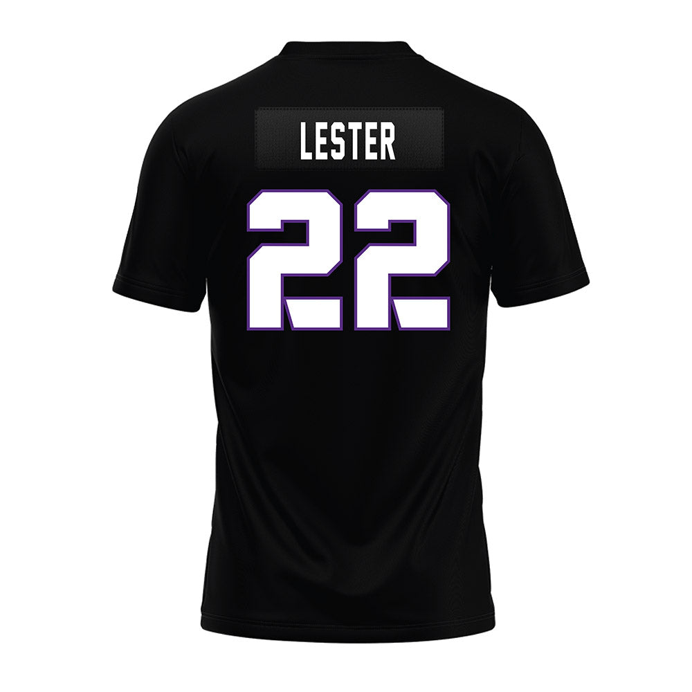 TCU - NCAA Football : Jordan Lester - Black Premium Football Jersey-1