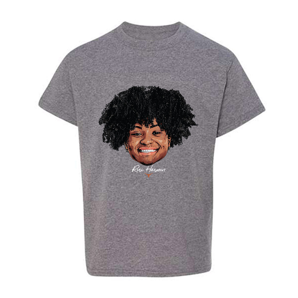 Texas - NCAA Women's Basketball : Rori Harmon - Game Face Youth T-Shirt-0