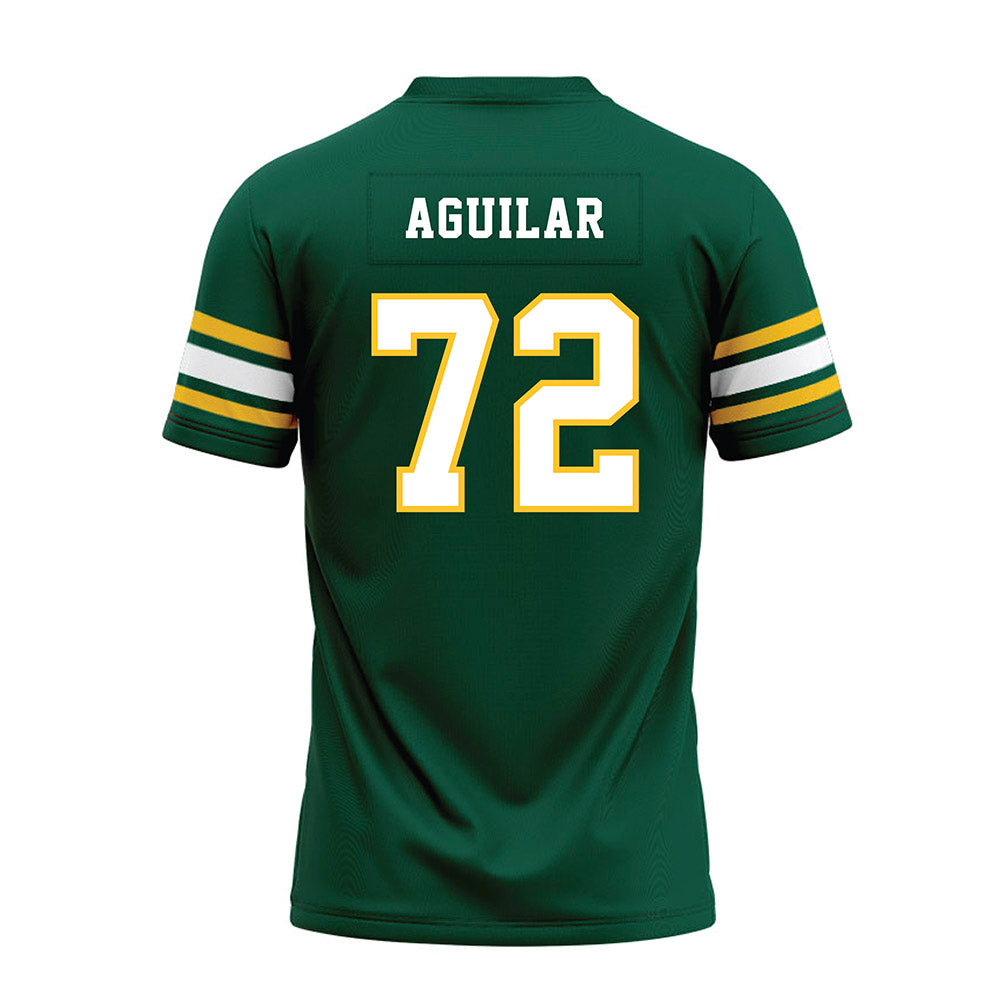 Fitchburg State - NCAA Football : Xavier Aguilar - Green Premium Football Jersey-1