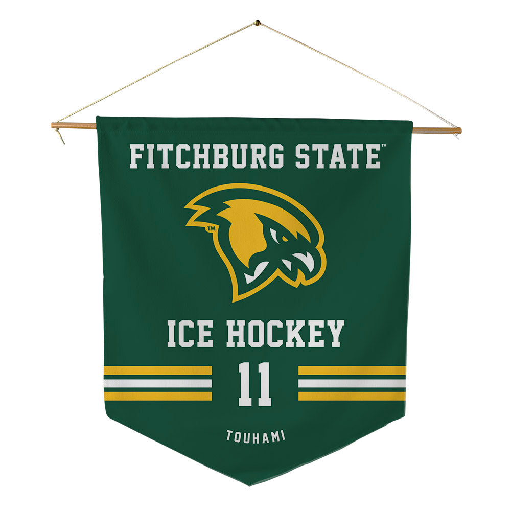 Fitchburg State - NCAA Men's Ice Hockey : Nael Touhami - Pennant - 18" x 21"-0