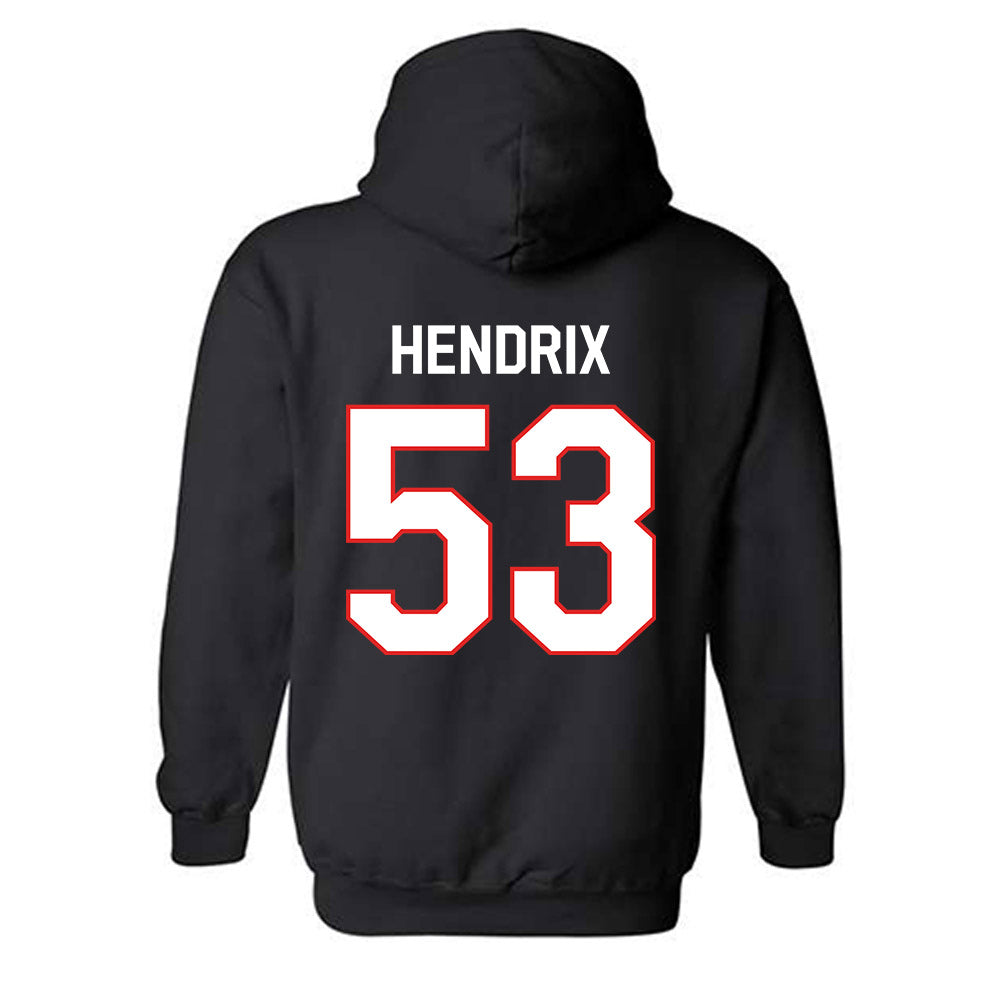 Texas Tech - NCAA Football : Holton Hendrix - Classic Shersey Hooded Sweatshirt-1