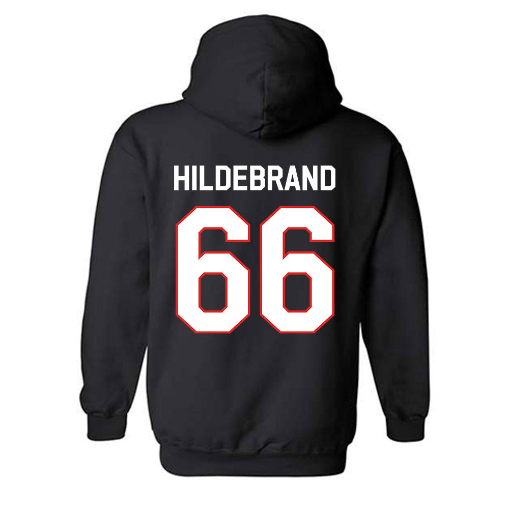 Texas Tech - NCAA Football : Jackson Hildebrand - Classic Shersey Hooded Sweatshirt-1