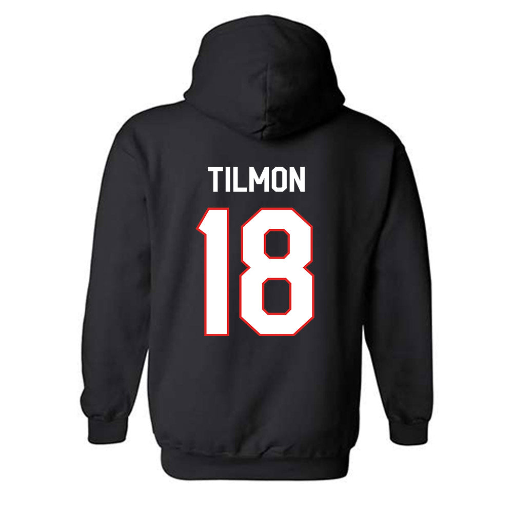 Texas Tech - NCAA Football : Terrell Tilmon - Classic Shersey Hooded Sweatshirt-1