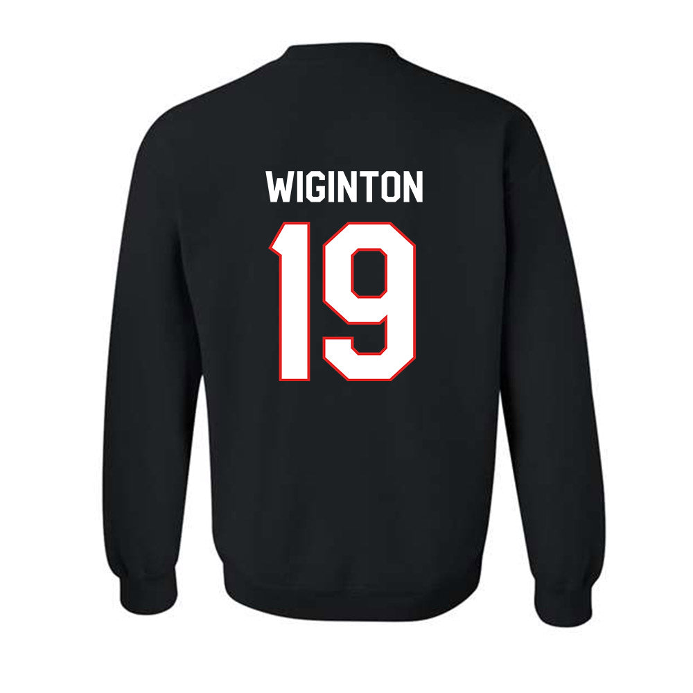 Texas Tech - NCAA Football : Haydon Wiginton - Classic Shersey Crewneck Sweatshirt-1
