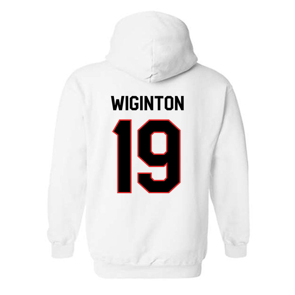 Texas Tech - NCAA Football : Haydon Wiginton - Classic Shersey Hooded Sweatshirt-1