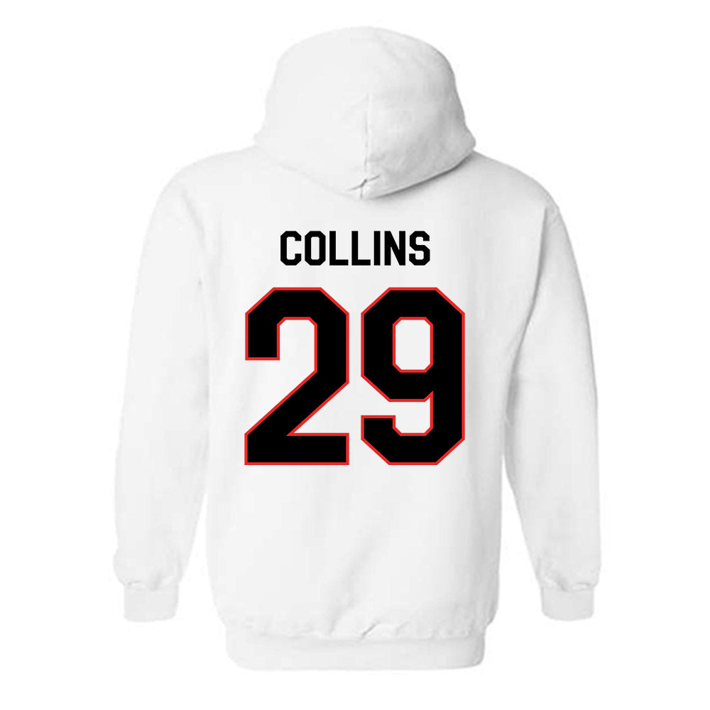Texas Tech - NCAA Football : Chief Collins - Classic Shersey Hooded Sweatshirt-1