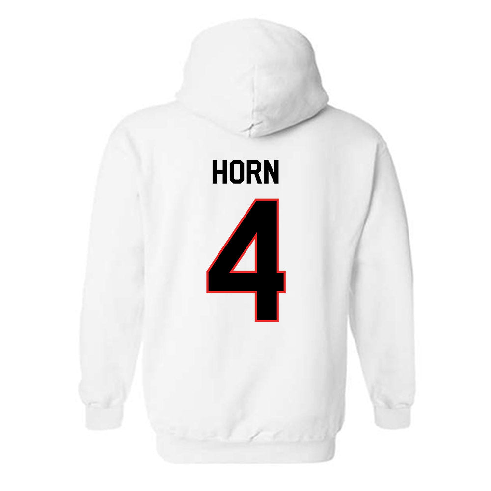 Texas Tech - NCAA Football : Maurion Horn - Classic Shersey Hooded Sweatshirt-1