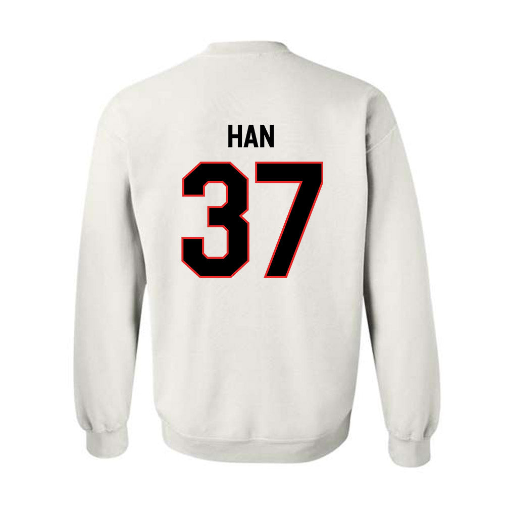 Texas Tech - NCAA Baseball : Heeryun Han - Classic Shersey Crewneck Sweatshirt-1