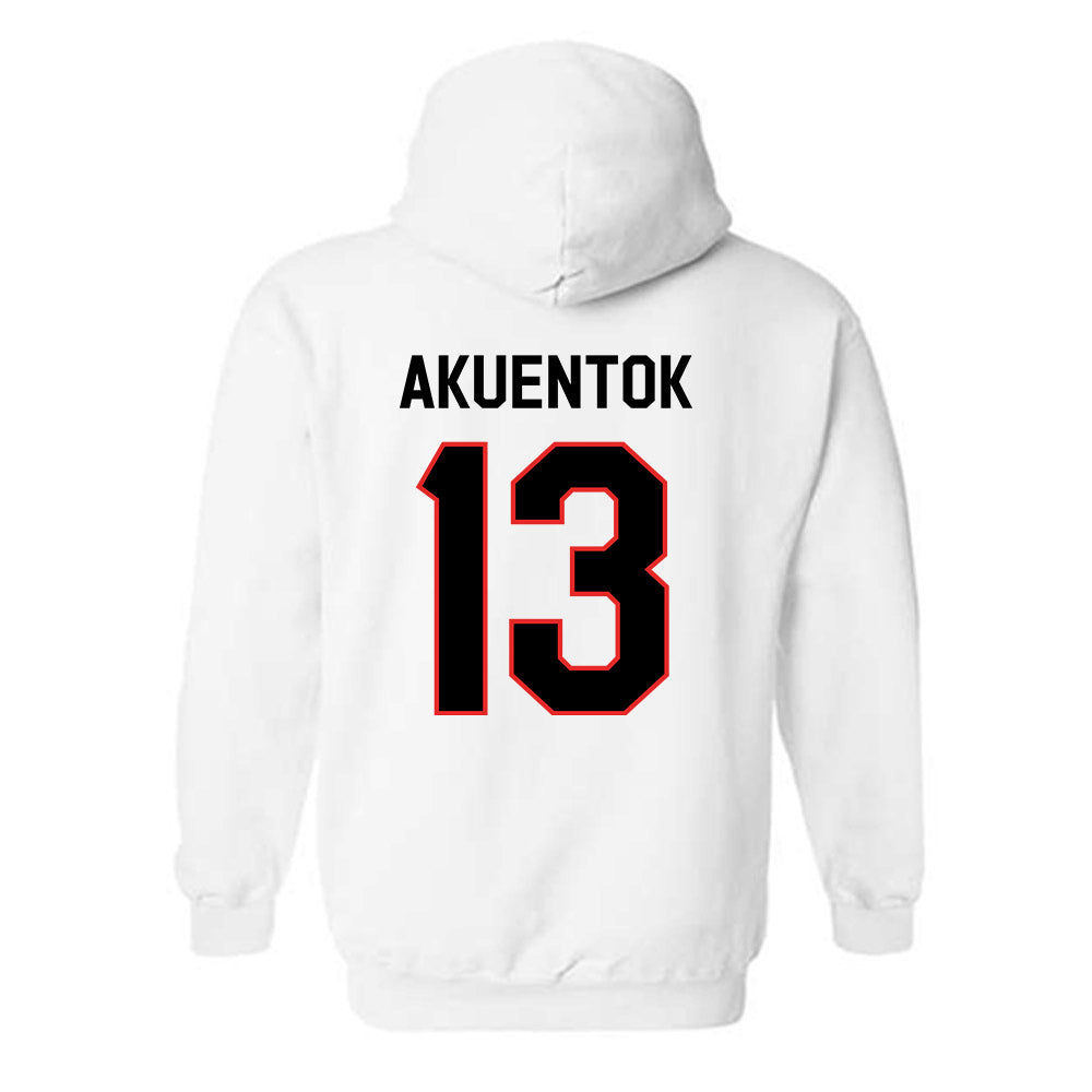 Texas Tech - NCAA Men's Basketball : Marial Akuentok - Classic Shersey Hooded Sweatshirt-1
