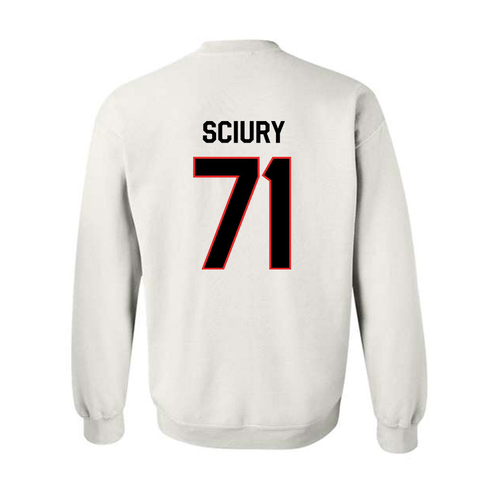 Texas Tech - NCAA Football : Vinny Sciury - Classic Shersey Crewneck Sweatshirt-1