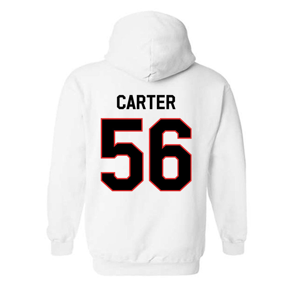 Texas Tech - NCAA Football : Davion Carter - Classic Shersey Hooded Sweatshirt-1
