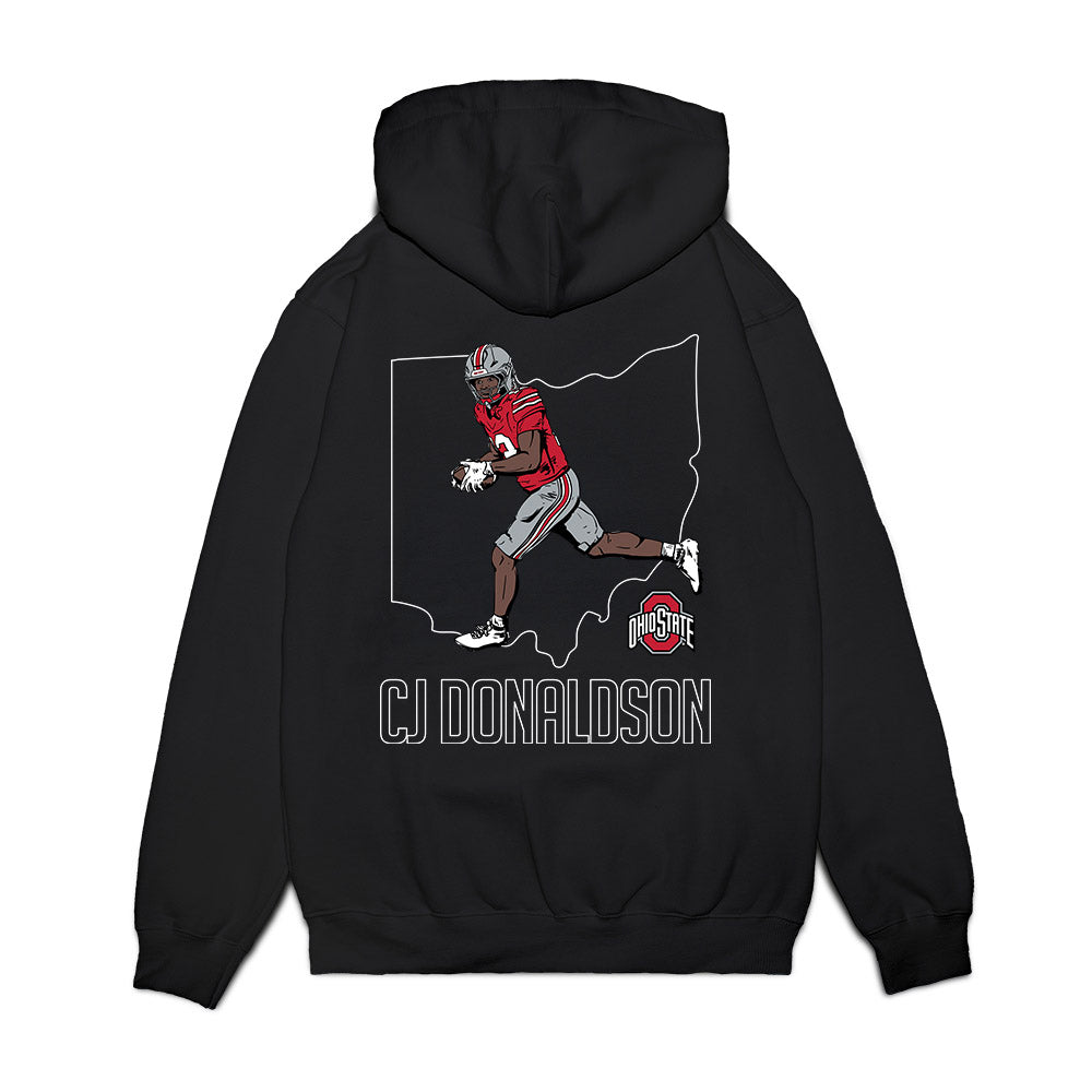 Ohio State - NCAA Football : CJ Donaldson - Premium Hooded Sweatshirt-1