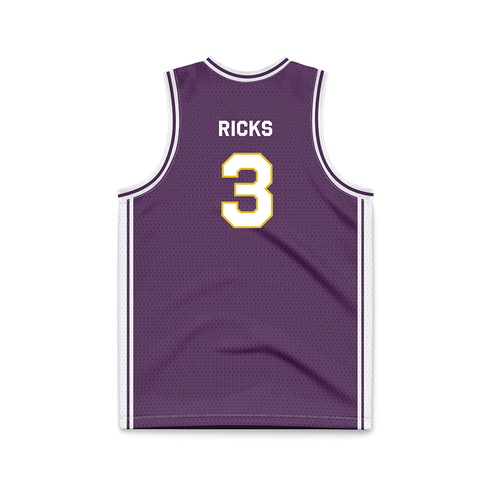 JMU - NCAA Men's Basketball : Eddie Ricks - Vintage Dukes Basketball Jersey-1