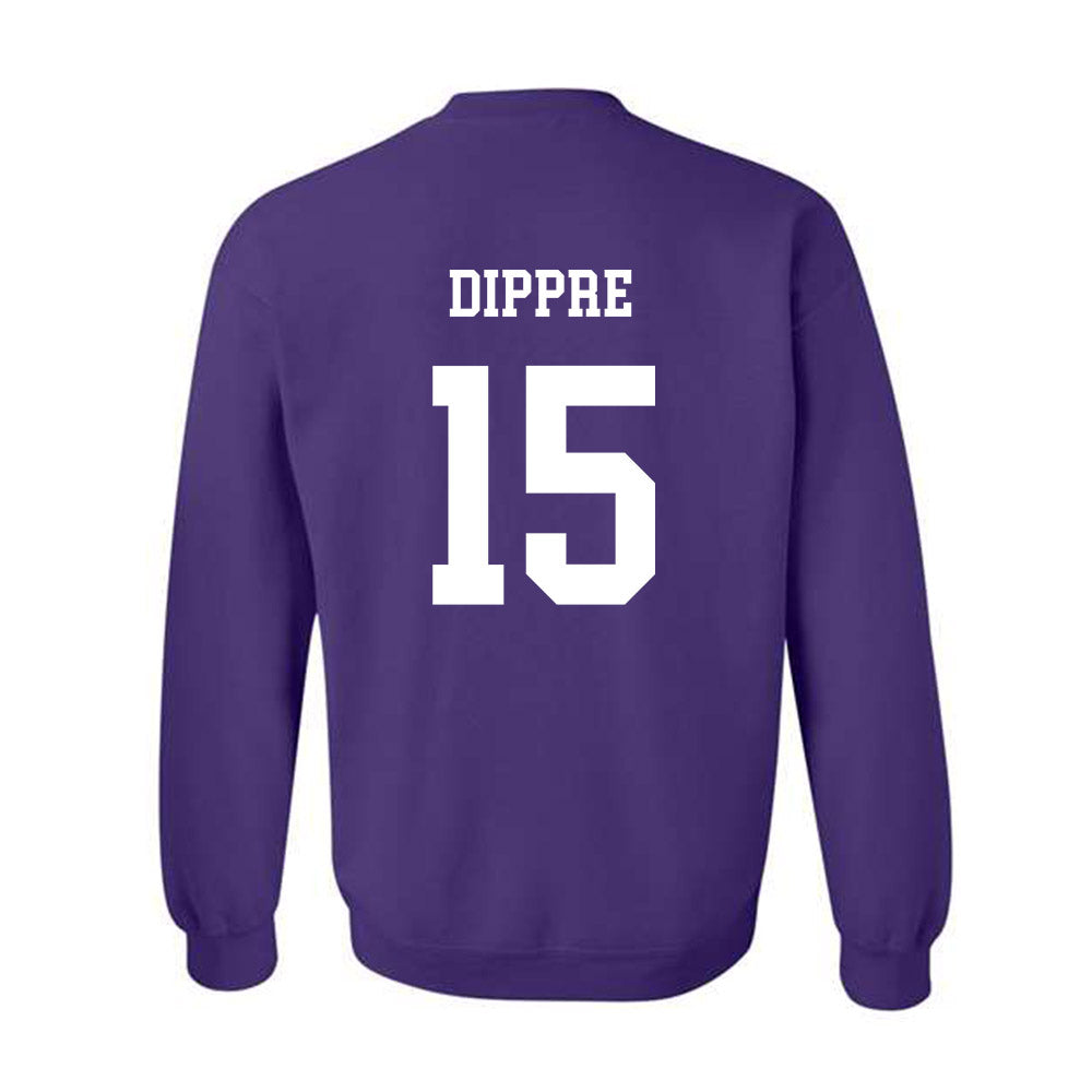 JMU - NCAA Football : Lacota Dippre - Vintage Dukes Crewneck Sweatshirt-1
