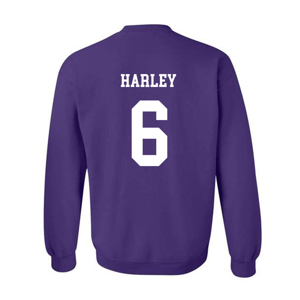 JMU - NCAA Football : Chantz Harley - Vintage Dukes Crewneck Sweatshirt-1