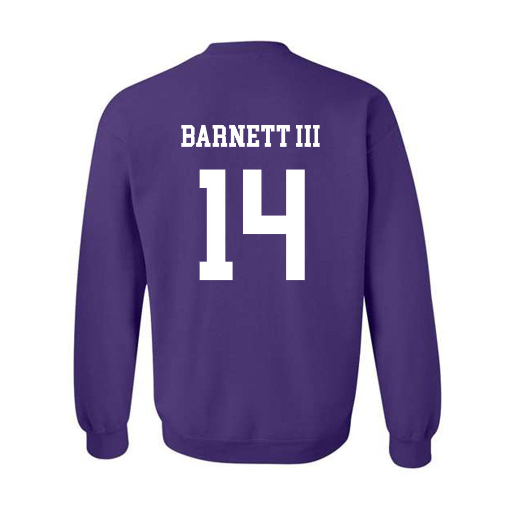 JMU - NCAA Football : Alonza Barnett III - Vintage Dukes Crewneck Sweatshirt-1