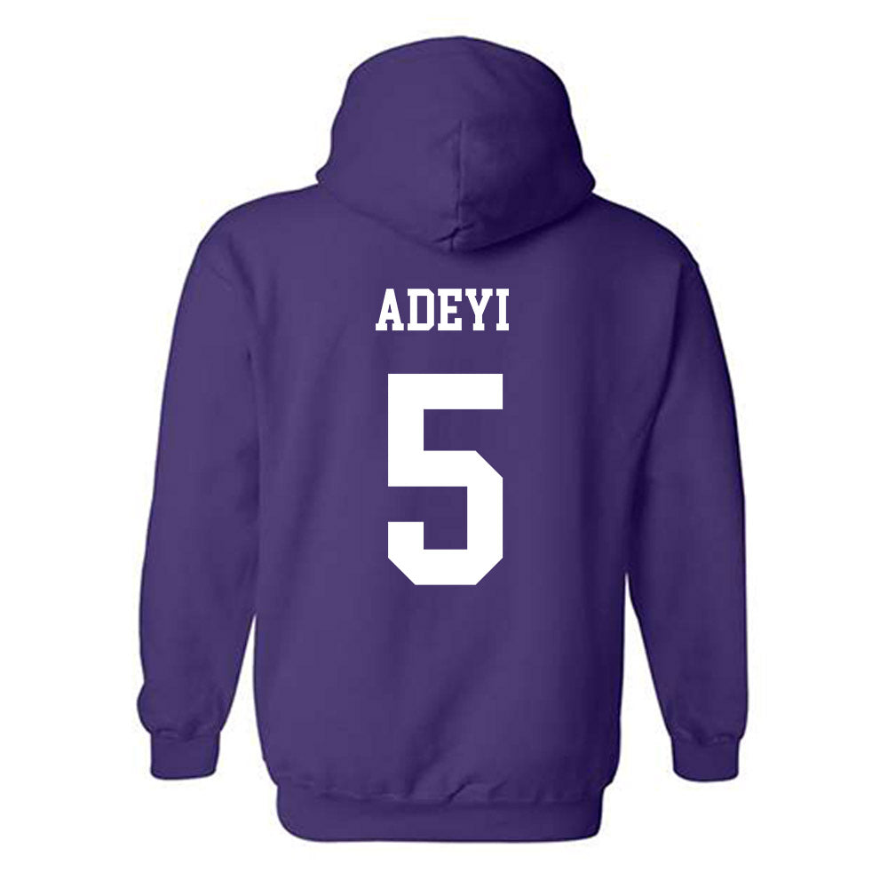 JMU - NCAA Football : Ayo Adeyi - Vintage Dukes Hooded Sweatshirt-1