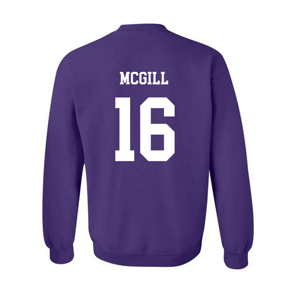 JMU - NCAA Football : TJ McGill - Vintage Dukes Crewneck Sweatshirt-1