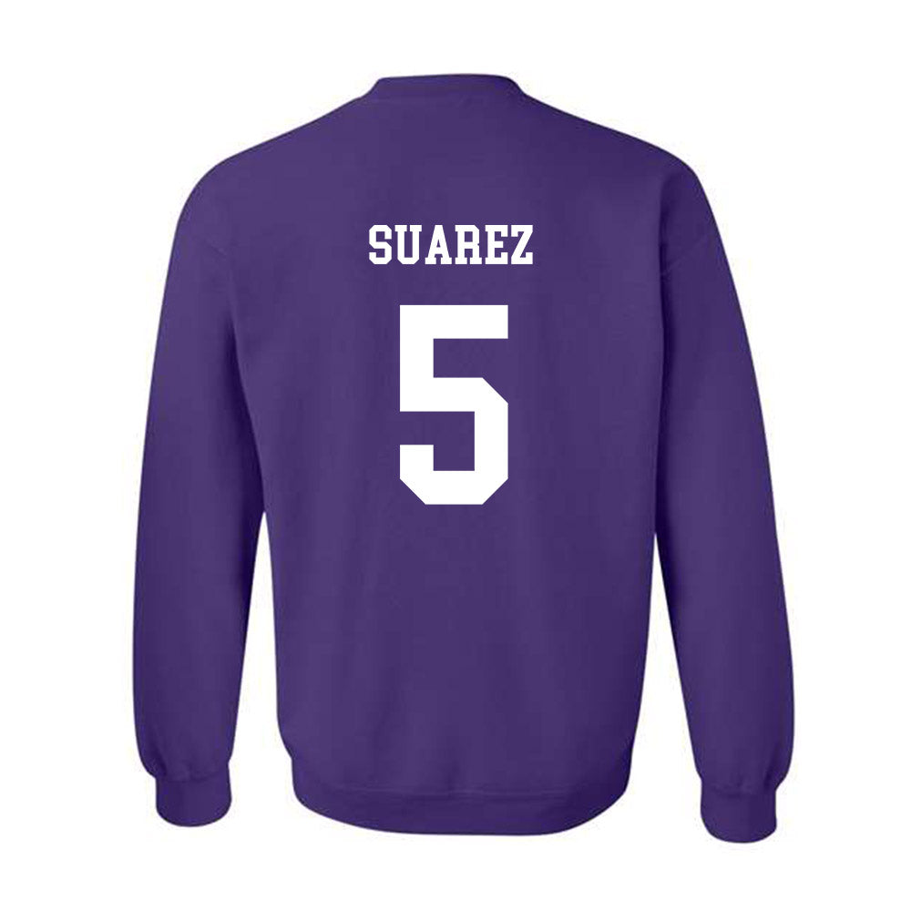 JMU - NCAA Football : Morgan Suarez - Vintage Dukes Crewneck Sweatshirt-1