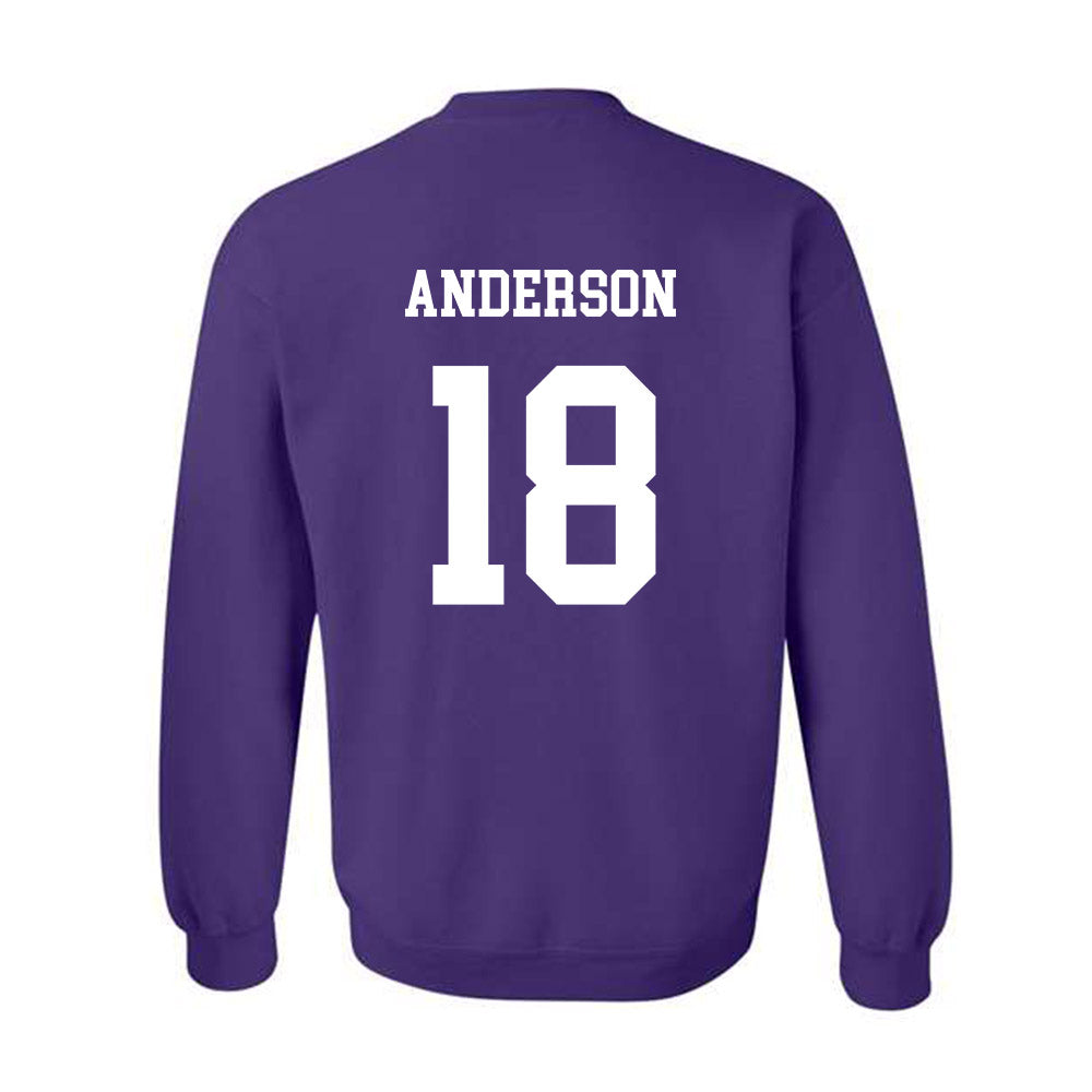 JMU - NCAA Baseball : Jack Anderson - Vintage Dukes Crewneck Sweatshirt-1