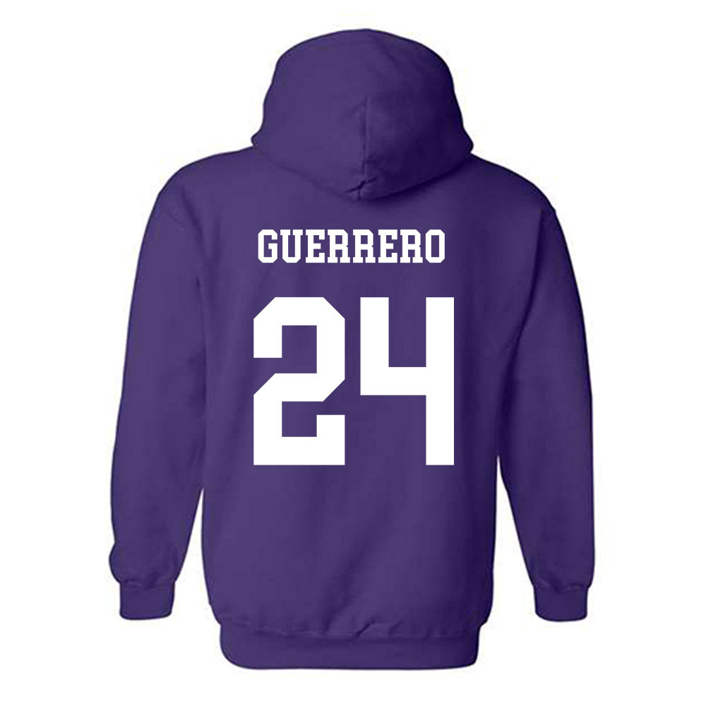 JMU - NCAA Baseball : Jack Guerrero - Vintage Dukes Hooded Sweatshirt-1