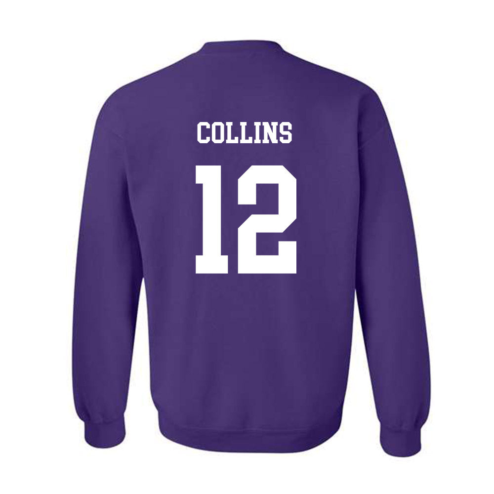 JMU - NCAA Football : Zaron Collins - Vintage Dukes Crewneck Sweatshirt-1