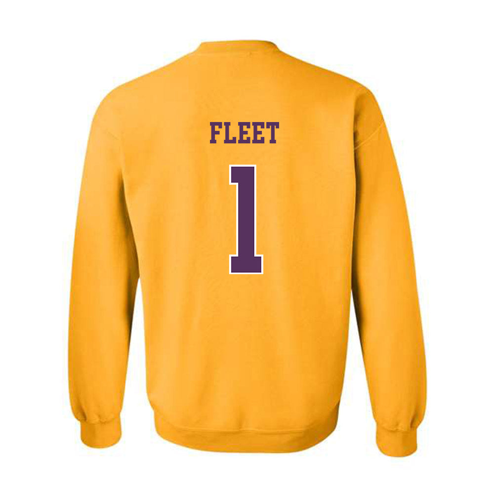 JMU - NCAA Softball : Kirsten Fleet - Vintage Dukes Crewneck Sweatshirt-1
