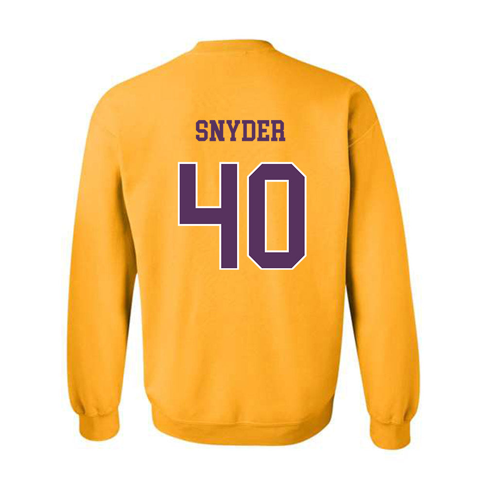 JMU - NCAA Football : Jackson Snyder - Vintage Dukes Crewneck Sweatshirt-1