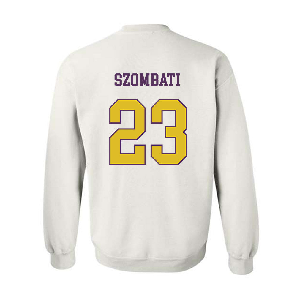JMU - NCAA Women's Soccer : Kata Szombati - Vintage Dukes Crewneck Sweatshirt-1